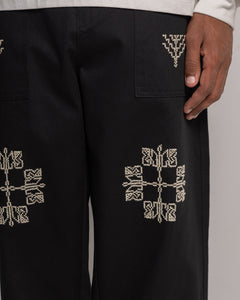 Makhlut Worker Cotton Chino Pants (Black)