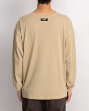 Load image into Gallery viewer, Tatreez Logo Contrast Stitched Long Sleeve Shirt  (Beige)
