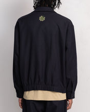Load image into Gallery viewer, Wardat Wool-Blend Zipper Jacket (Navy)
