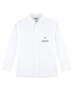 Shajarat Cotton Dress Shirt (White)