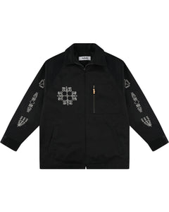 Raglan Cotton Makhlut Jacket (Black)