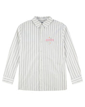 Load image into Gallery viewer, Nafnuf Logo Cotton Striped Shirt  (Off White)
